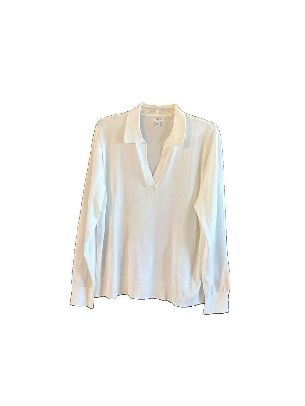 J.Crew XL 100% Cotton Knit Sweater V Neck Long Sleeve Cambodia